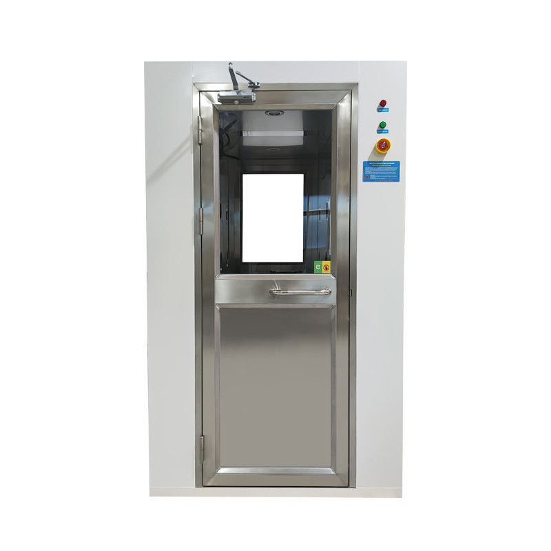 Ducha de ar para duas pessoas com duplo fluxo de ar ¥ 201 aço inoxidável para laboratórios farmacêuticos