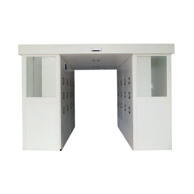 Produtos Industriais Chuveiro de ar com portas deslizantes automáticas. Ventilador de 1500W, filtro HEPA de 0,3 μm. Transferência sem poeira.
