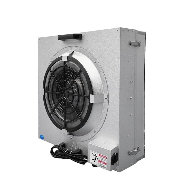 Unidade de filtro de ventilador de alta eficiência AC FFU. Sistema de purificação de ar de nível de sala limpa. Design ultra silencioso e de poupança de energia.