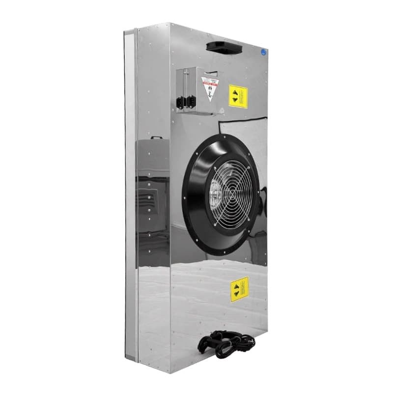 Unidade de filtro de ventilador de acesso inferior BFU. Sistema de fluxo de ar HEPA extra-grande para salas limpas ISO 5-9. Vibração ultra-baixa.