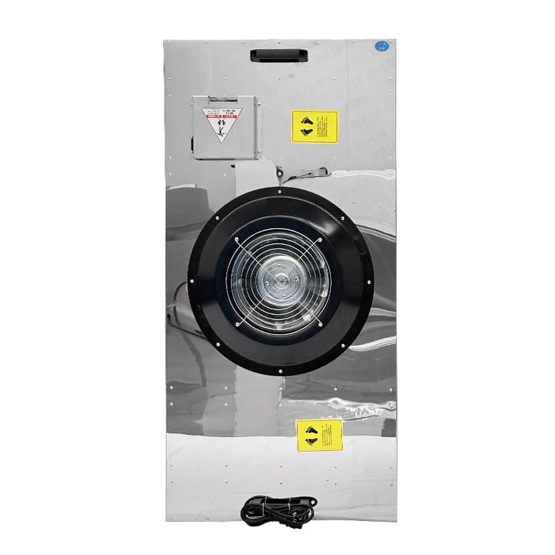 Unidade de filtragem de ventilador de aço de alto volume. Filtração de ar industrial para ambientes adversos.