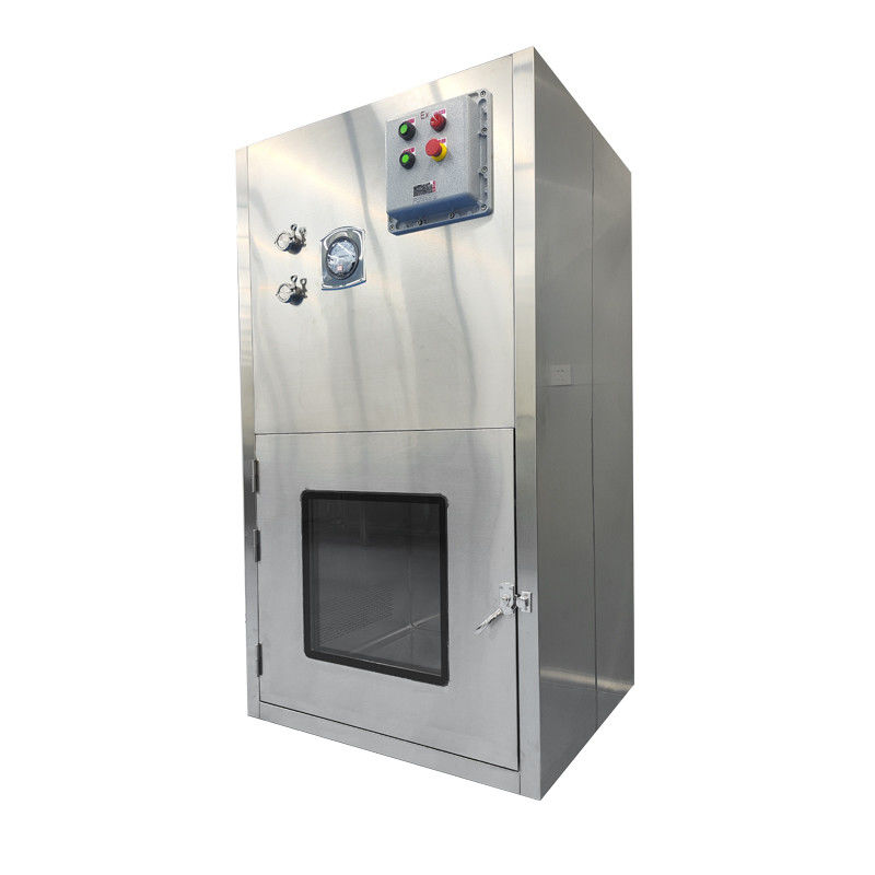 Janela de transferência de fluxo laminar à prova de explosão. 99,999% de purificação.