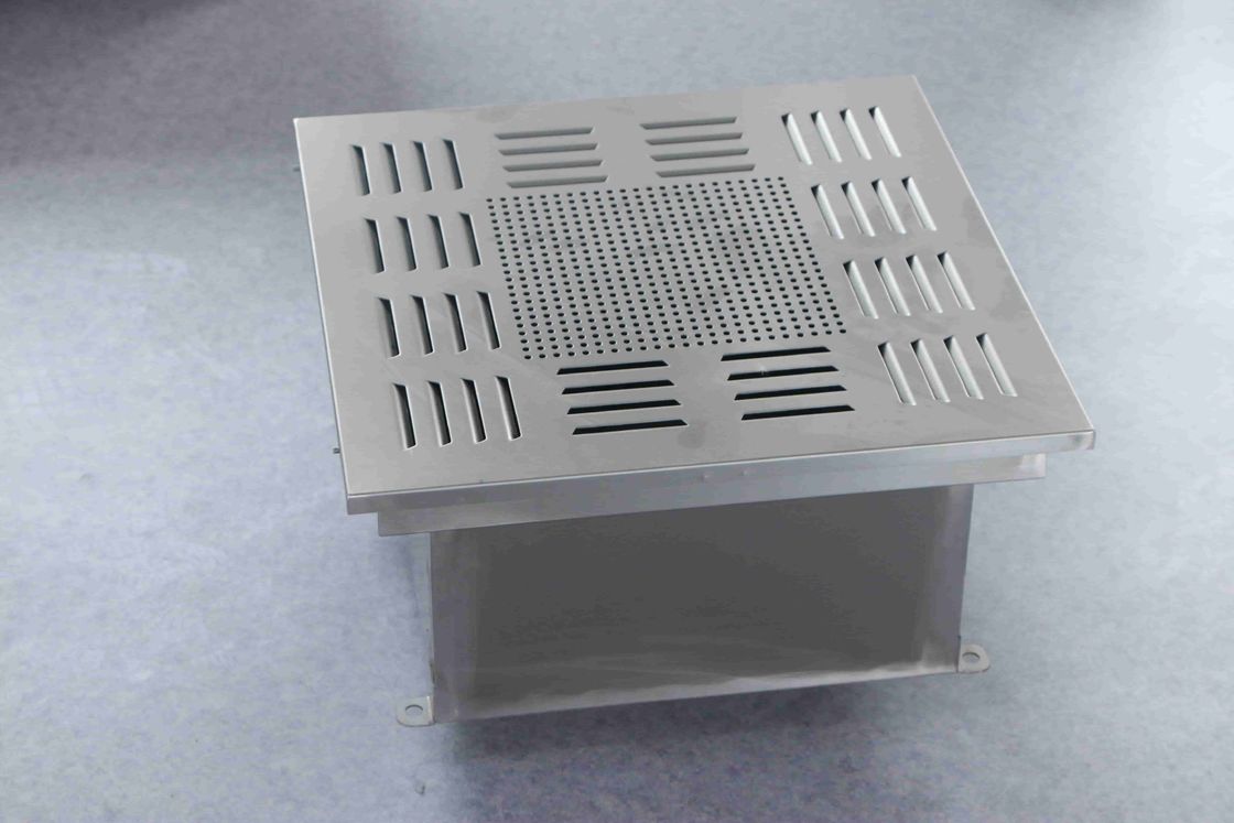 Saída de ar HEPA através de canal líquido 450×450×480 - Ventilação de sala limpa selada para farmacêuticos/laboratórios
