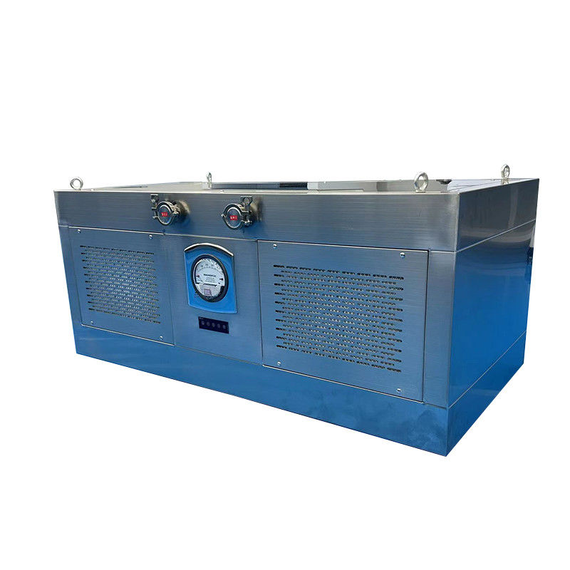 Capuz de fluxo laminar de qualidade farmacêutica H14 HEPA 99,9995% de eficiência e esterilização UV para processamento asséptico
