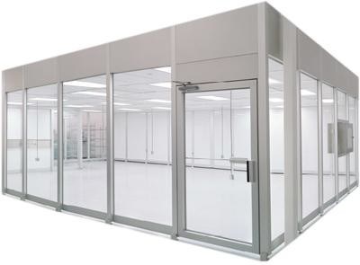 Cabine de sala limpa conforme com a norma ISO 14644-1 com estrutura de alumínio e controle de fluxo de ar ajustável