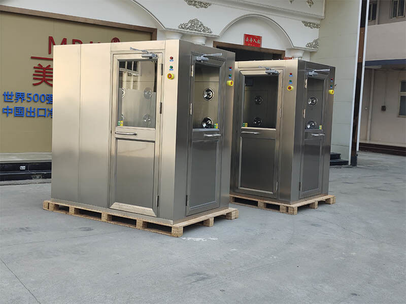 Duche de ar de aço inoxidável 304 GMP Pharma com sopro de dois lados e controle por microcomputador