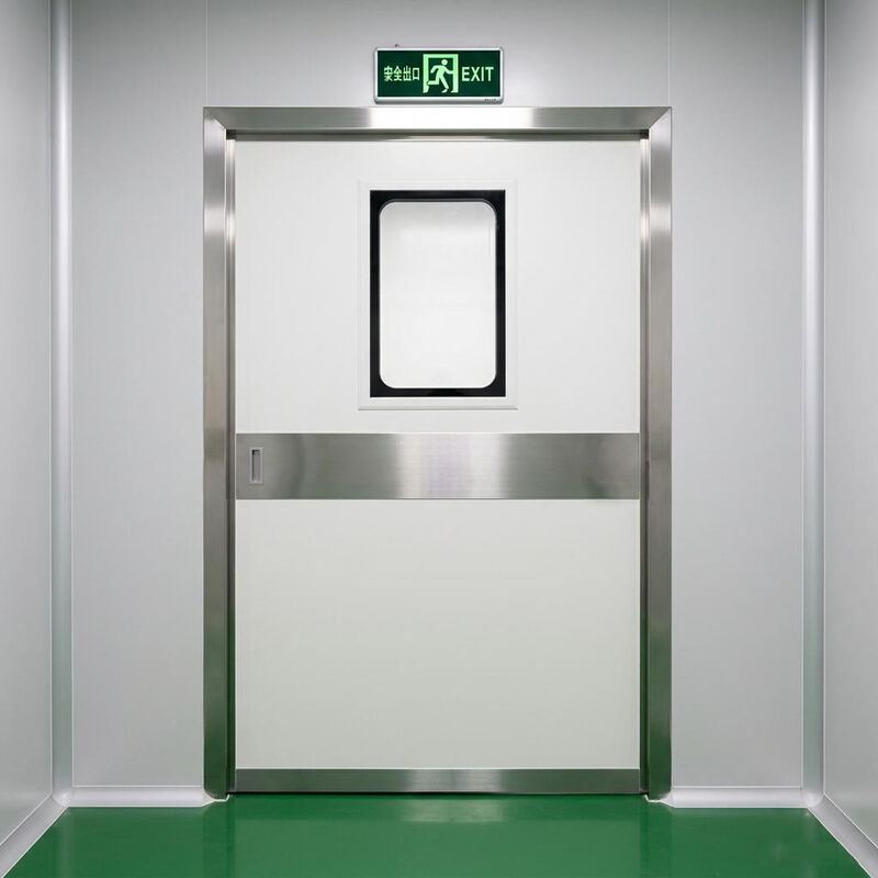 Porta de aço deslizante automática industrial com capacidade de carga de 1500 kg IP65 resistente às intempéries e conformidade ISO 14644
